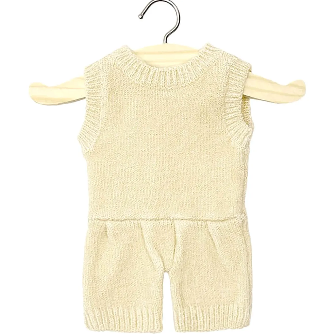 Orlando Tricot Romper (34cm Doll) in Cream by Minikane