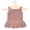 Orleane Tricot Ruffle Romper (34cm Doll) in Tea Rose by Minikane