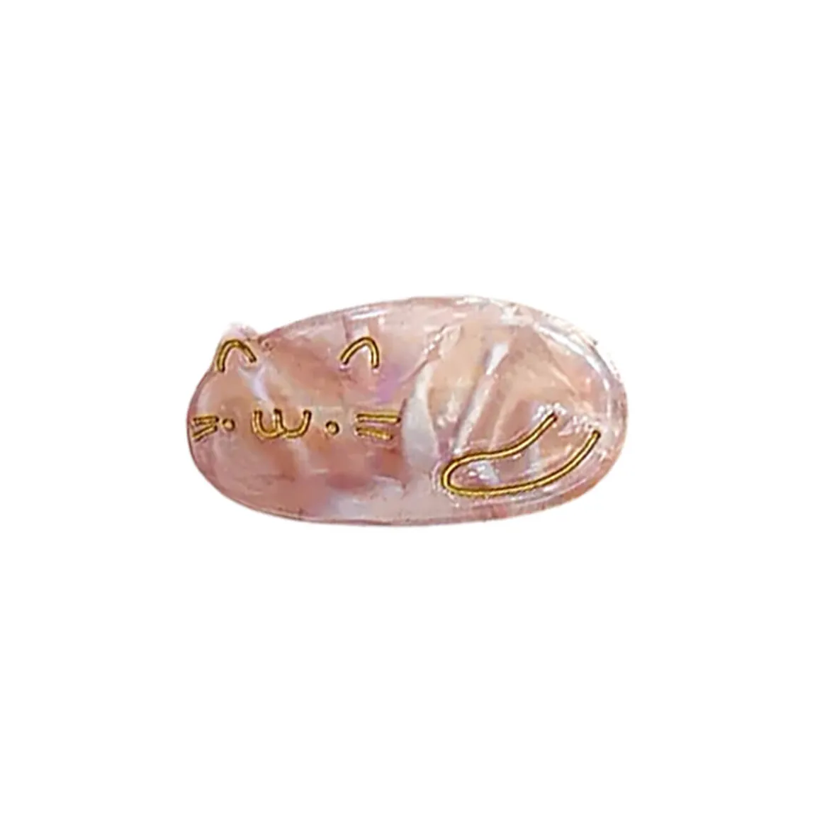 Oval Sakura Kitty Hair Clip in Various Colours by Hello Sakura