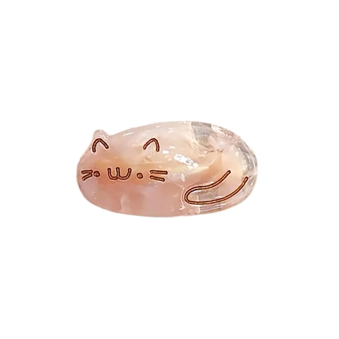 Oval Sakura Kitty Hair Clip in Various Colours by Hello Sakura