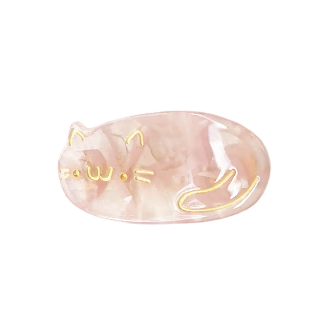 Oval Sakura Kitty Hair Clip in Various Colours by Hello Sakura