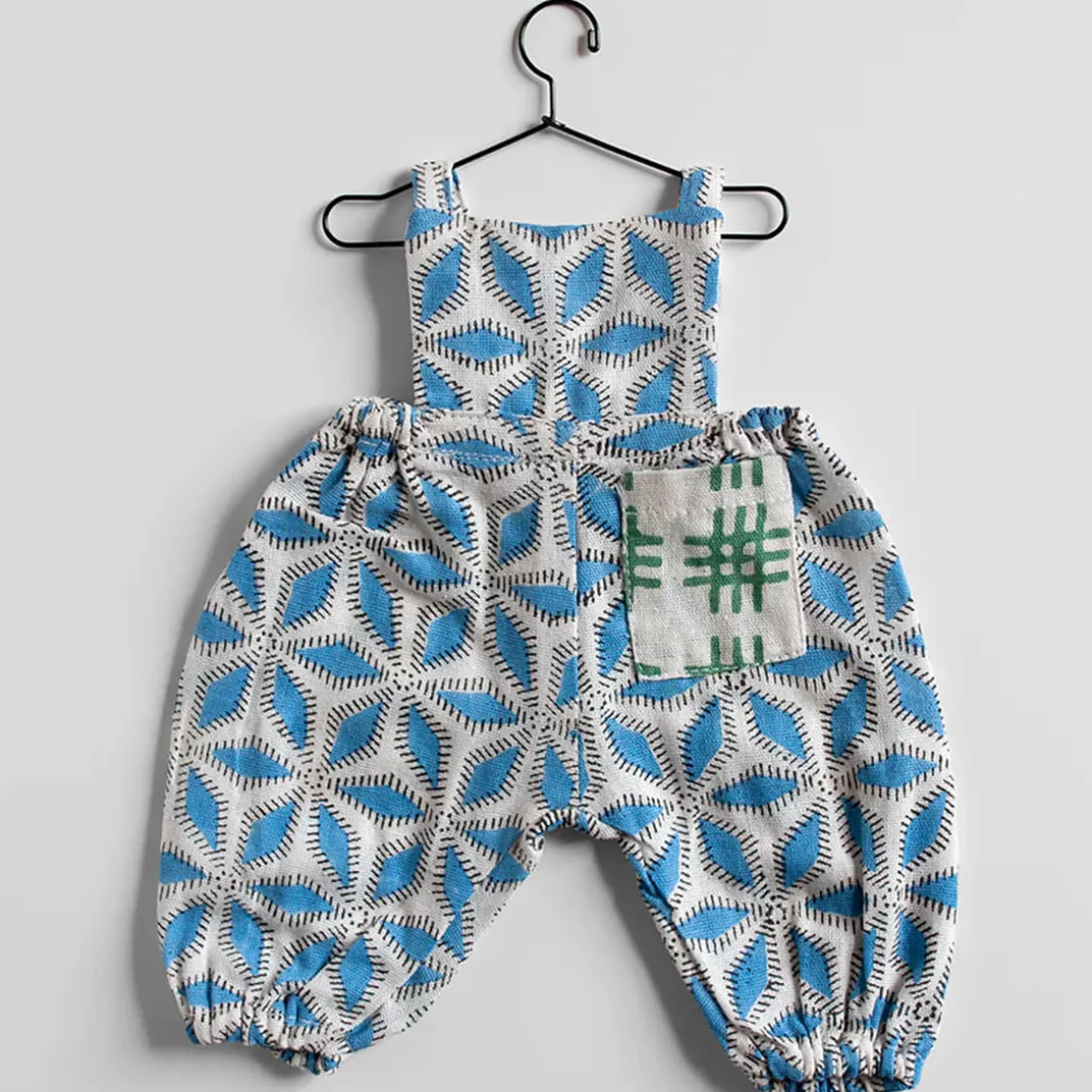 Overalls in Blue Star by Polka Dot Club
