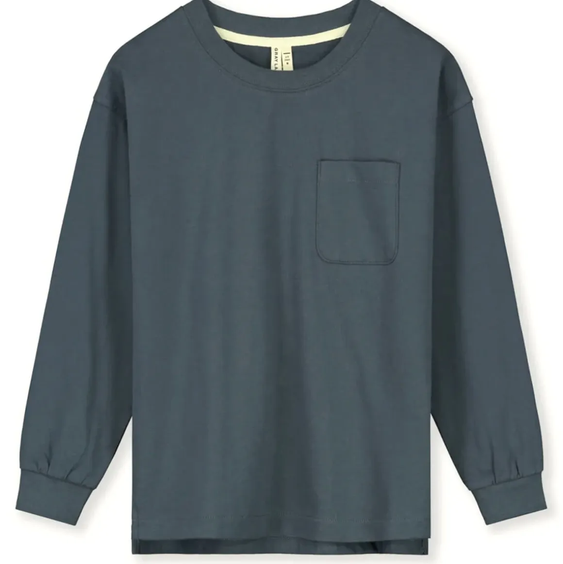 Oversized Long Sleeve Tee in Blue Grey by Gray Label