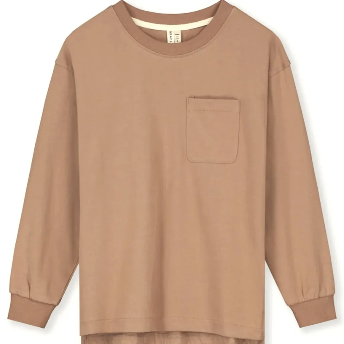 Oversized Long Sleeve Tee in Biscuit by Gray Label