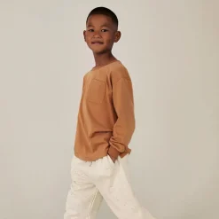 Oversized Long Sleeve Tee in Biscuit by Gray Label