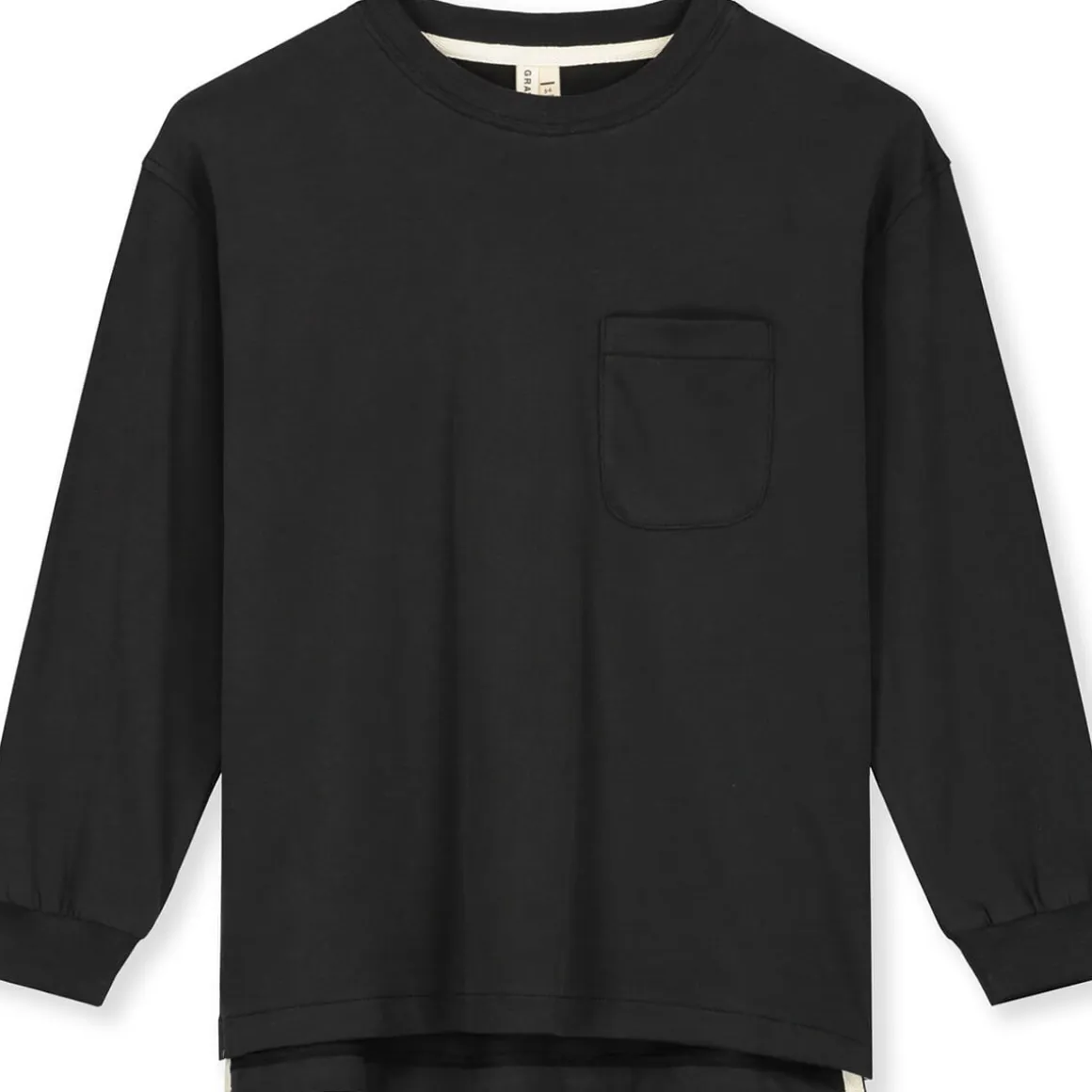 Oversized Long Sleeve Tee in Nearly Black by Gray Label