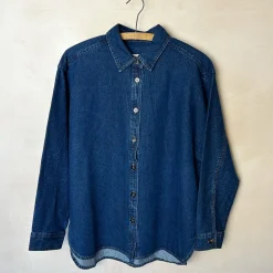 Owen Heavy Denim Shirt in Dark Denim by Le Bon Shoppe