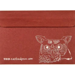 Owl Mask Greetings Card by East End Press