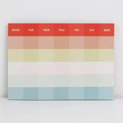 Palette Monthly Deskpad in Coquelicots by Paperways