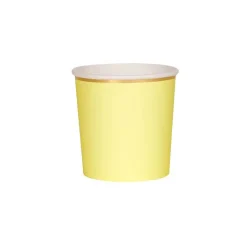 Pale Yellow Tumbler Cups by Meri Meri