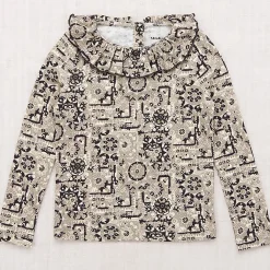 Paloma Top in Seal Gray Medallion by Misha & Puff