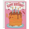 Pancake Birthday Greetings Card by Red Cap Cards