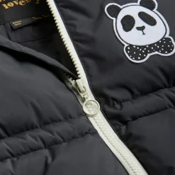 Panda Hooded Puffer Jacket by Mini Rodini