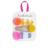 Pandora Pom Pom Hair Clips in Miami Print by Rockahula
