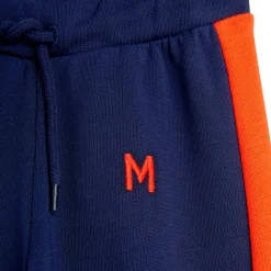 Panel Embroidered Sweatpants in Blue by Mini Rodini