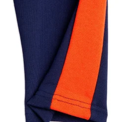 Panel Embroidered Sweatpants in Blue by Mini Rodini
