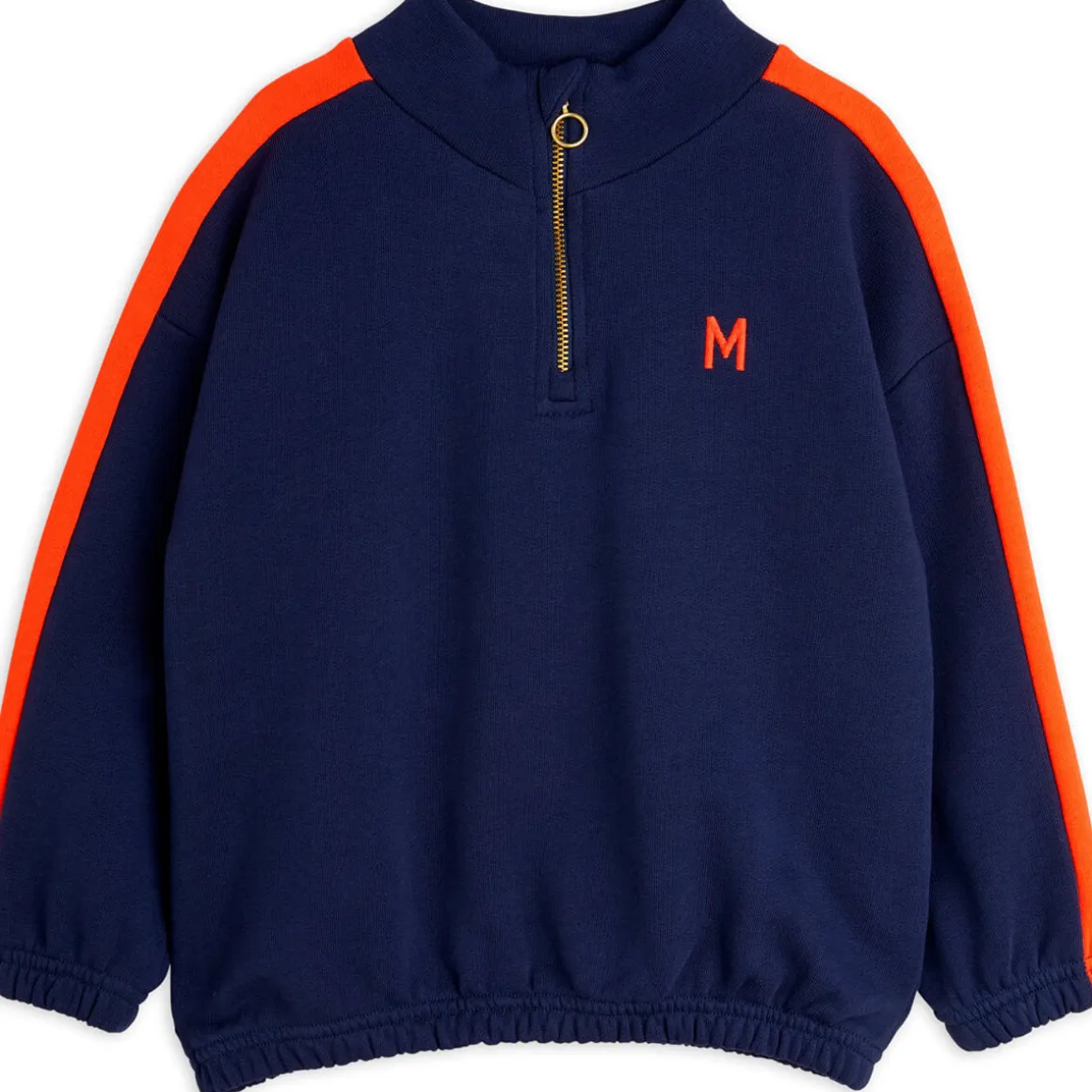 Panel Embroidered Sweatshirt in Blue by Mini Rodini
