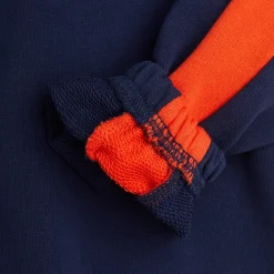 Panel Embroidered Sweatshirt in Blue by Mini Rodini