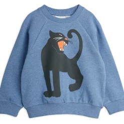 Panther Sweatshirt in Blue by Mini Rodini
