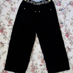 Pants in Black Velvet by Bonjour - Last One In Stock - 8 Years