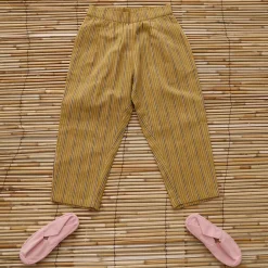Pants in Curry Transat Stripe by Bonjour