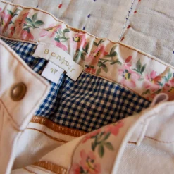 Pants in Ivory Denim by Bonjour