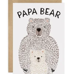 Papa Bear Greetings Card by LoveLight Paper