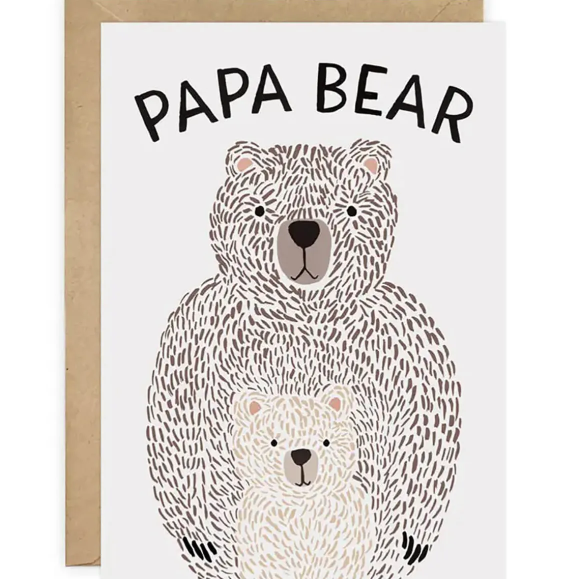 Papa Bear Greetings Card by LoveLight Paper