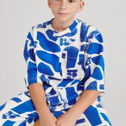 Papier Collé Bleu Sweatpants by True Artist