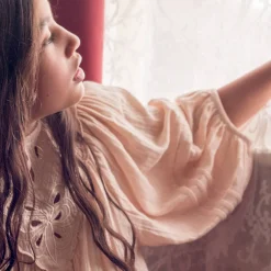 Papillon Dress in Oyster by Faune