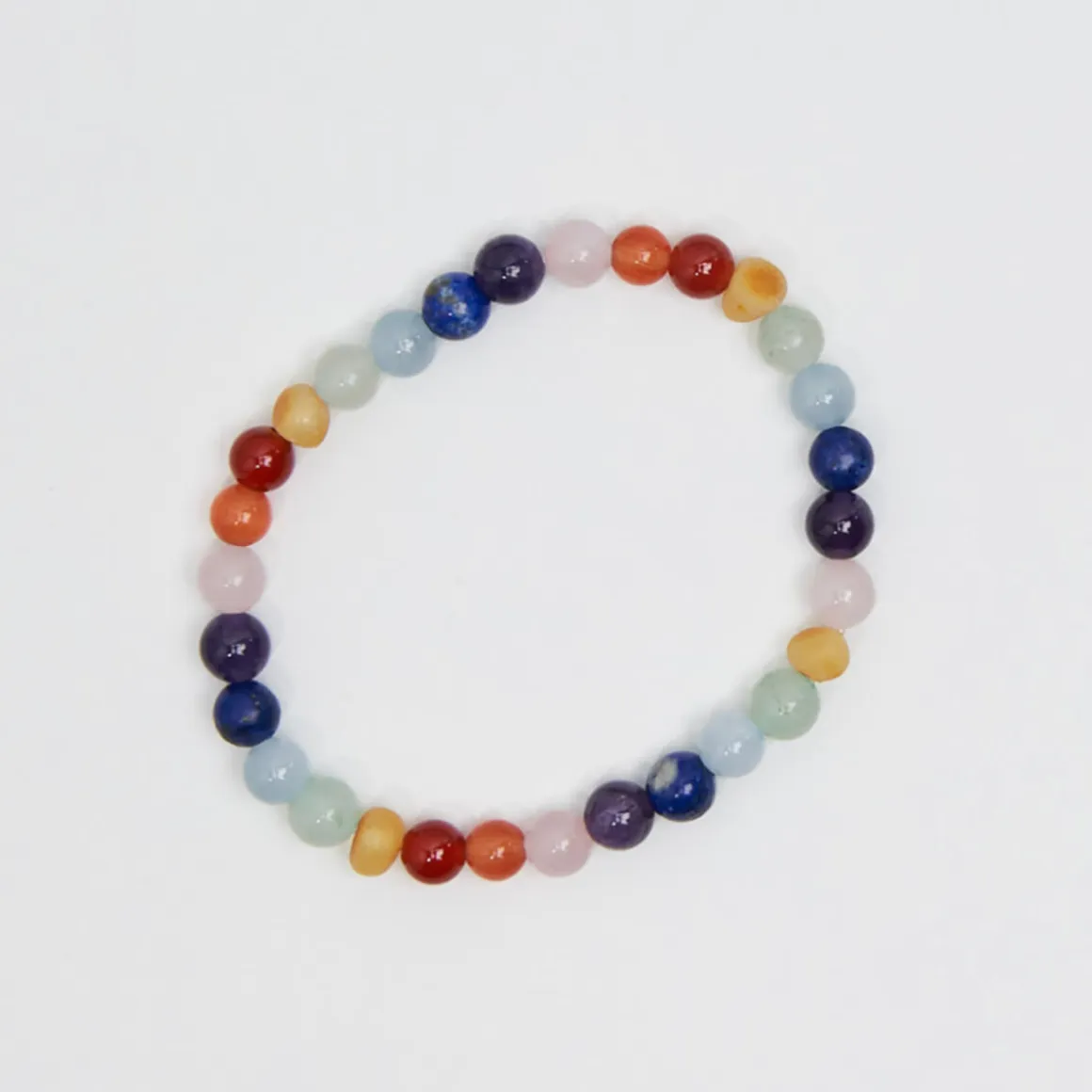 Party Adult Bracelet in Rainbow Gemstones by Nirrimis