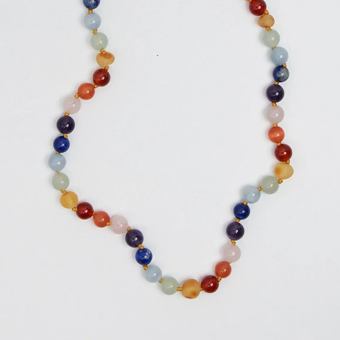 Party Adult Necklace in Rainbow Gemstones by Nirrimis