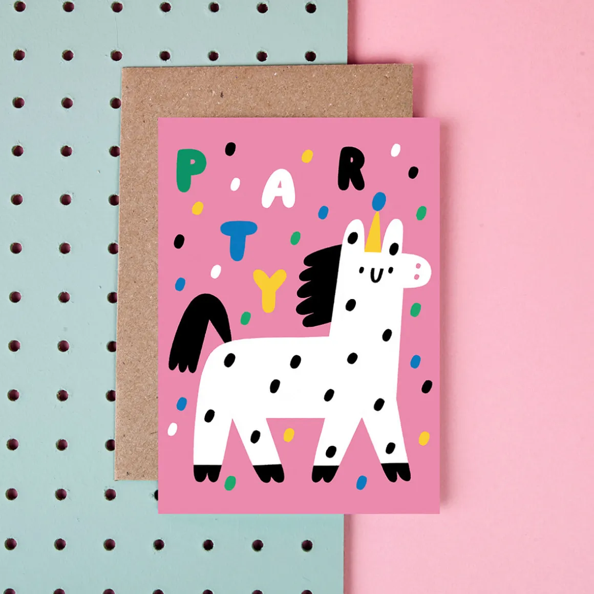 Party Animal Greetings Card by Susie Hammer for Rumble Cards