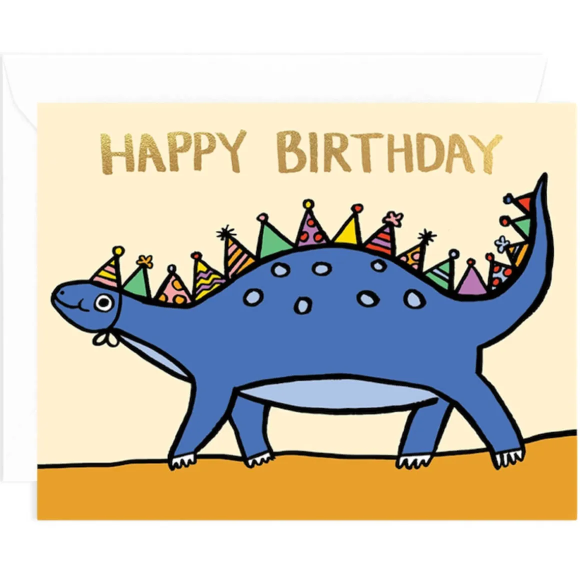 Party Dino Birthday Greetings Card by Alice Bowsher for Wrap