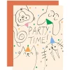 Party Time Animals Birthday Greetings Card by Odile Ferraille for Wrap