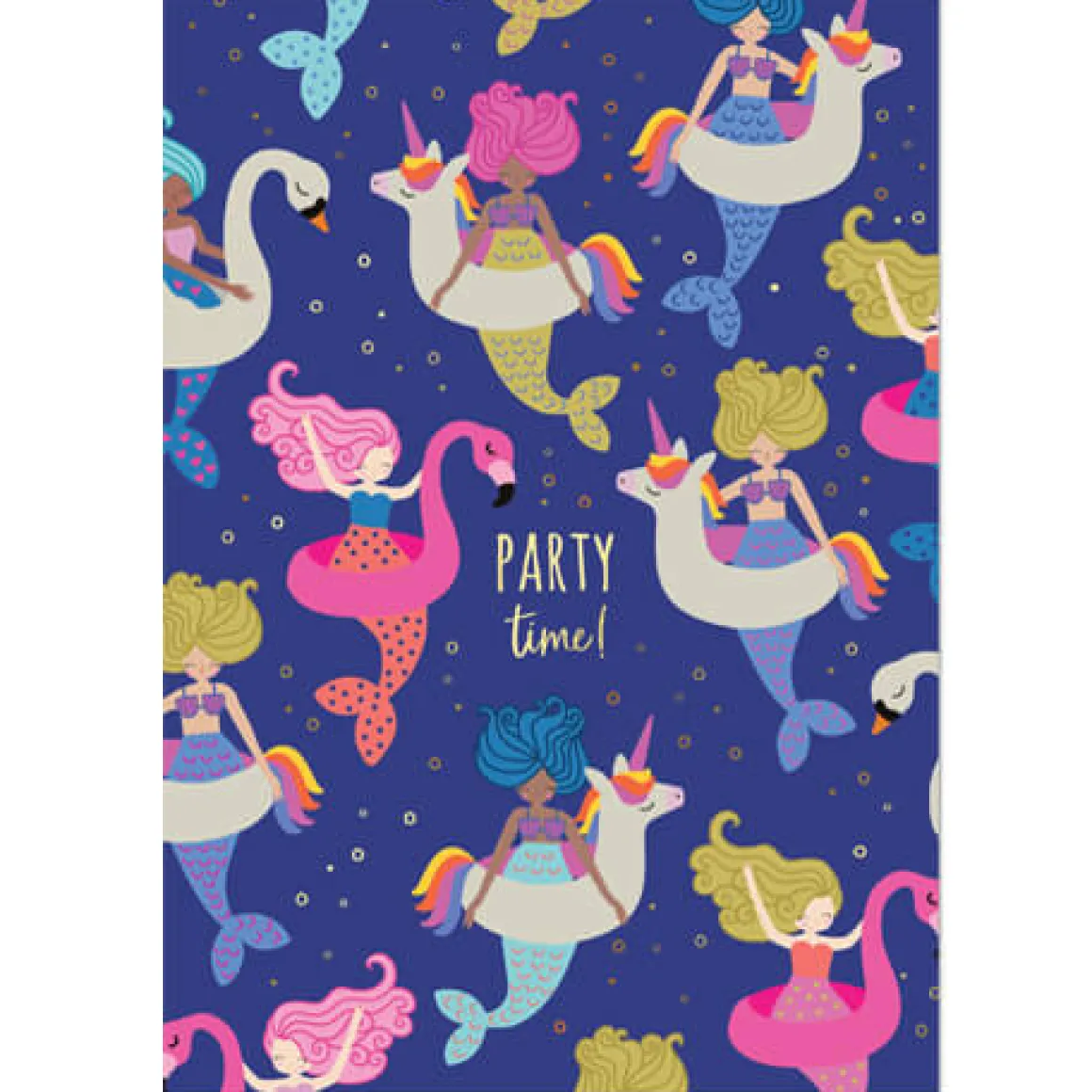 Party Time Greetings Card by Mifkins
