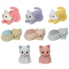 Pastel Cats Puzzle Eraser by Iwako Japan