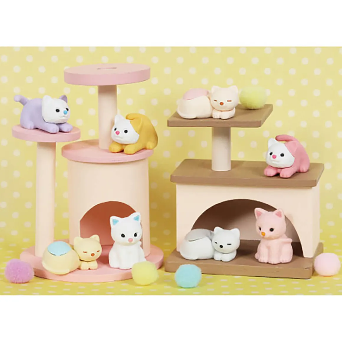 Pastel Cats Puzzle Eraser by Iwako Japan