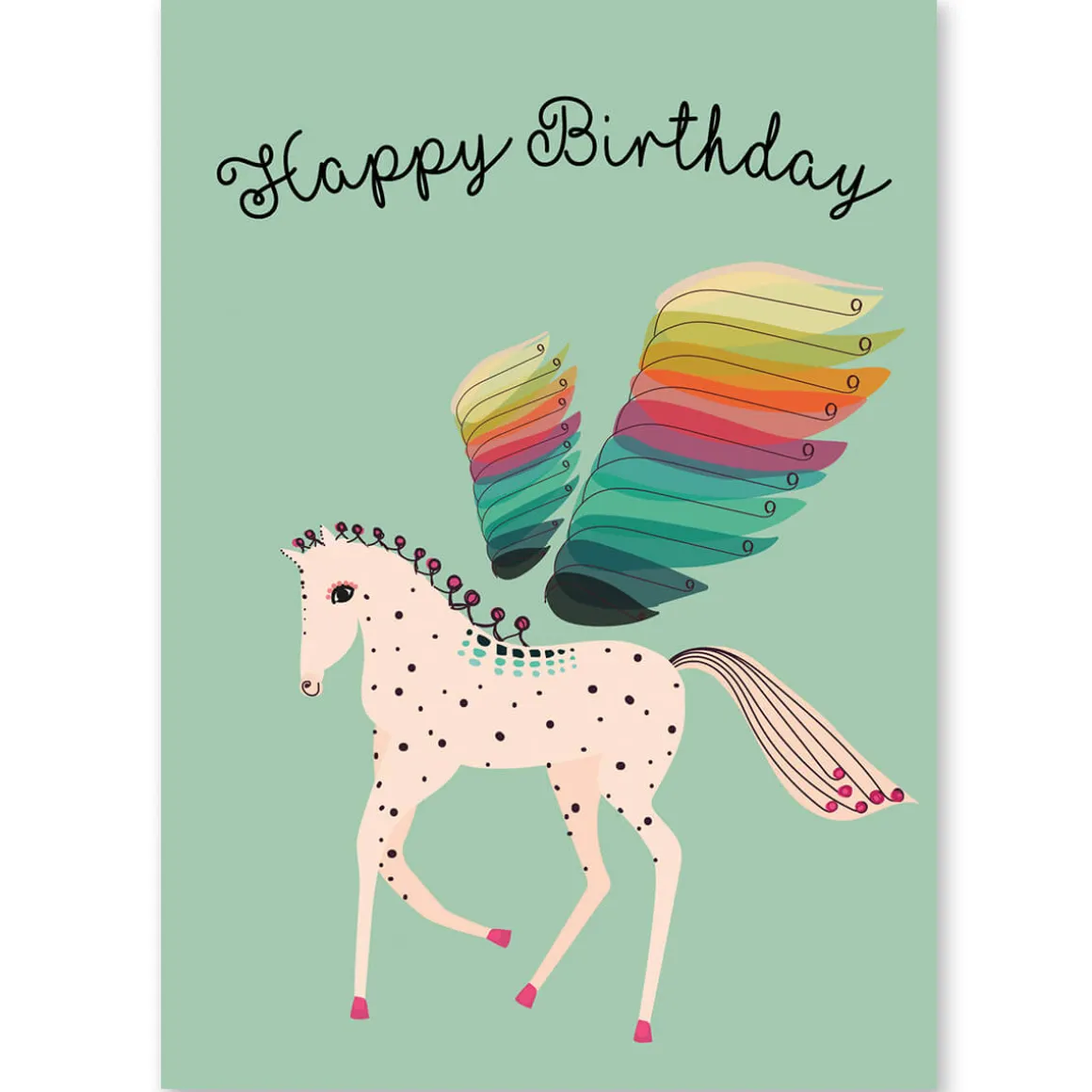 Pegasus Greetings Card by Elena Essex for Earlybird Designs