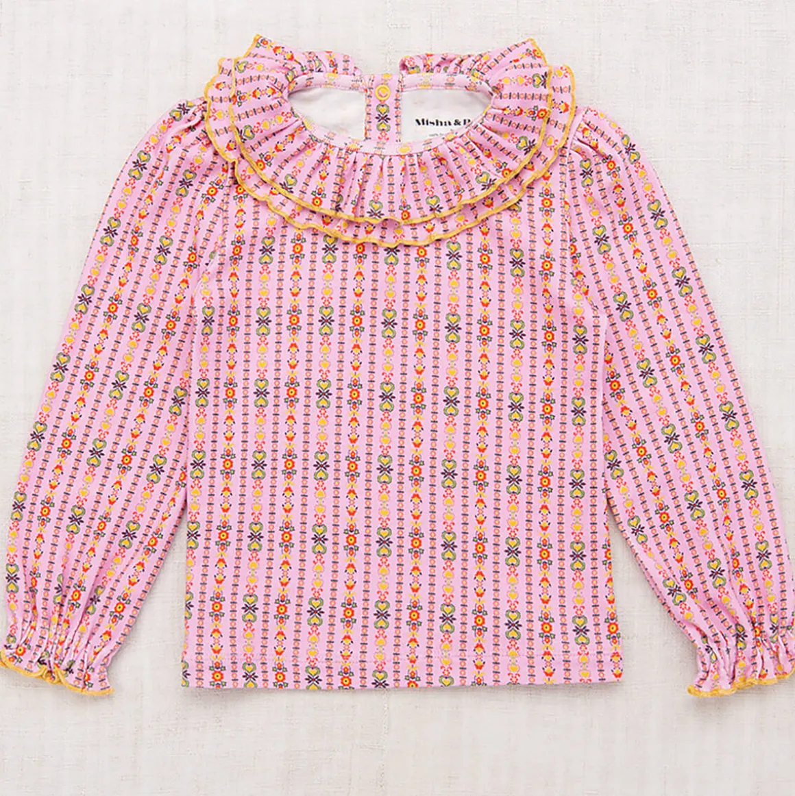 Peggy Top in Pink Lilac Bohemia by Misha & Puff