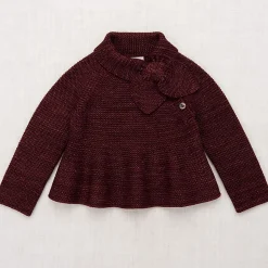 Peplum Scout Pullover in Fig by Misha & Puff