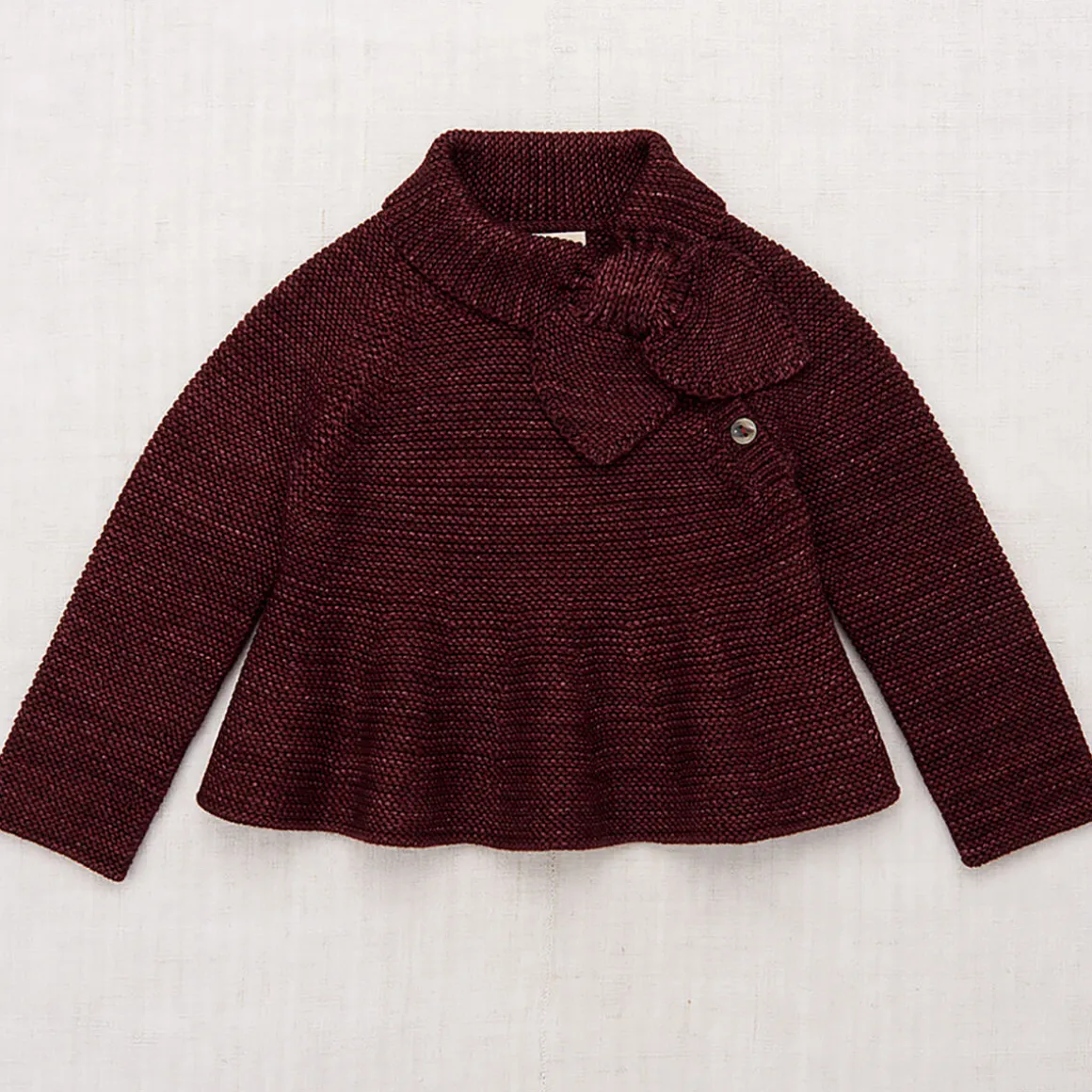 Peplum Scout Pullover in Fig by Misha & Puff
