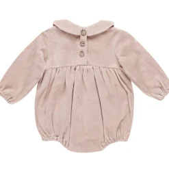 Peter Pan Romper in Blush by Quincy Mae