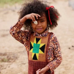 Peter Pan Top in String Medallion by Misha & Puff - Last Ones In Stock - 4-10 Years
