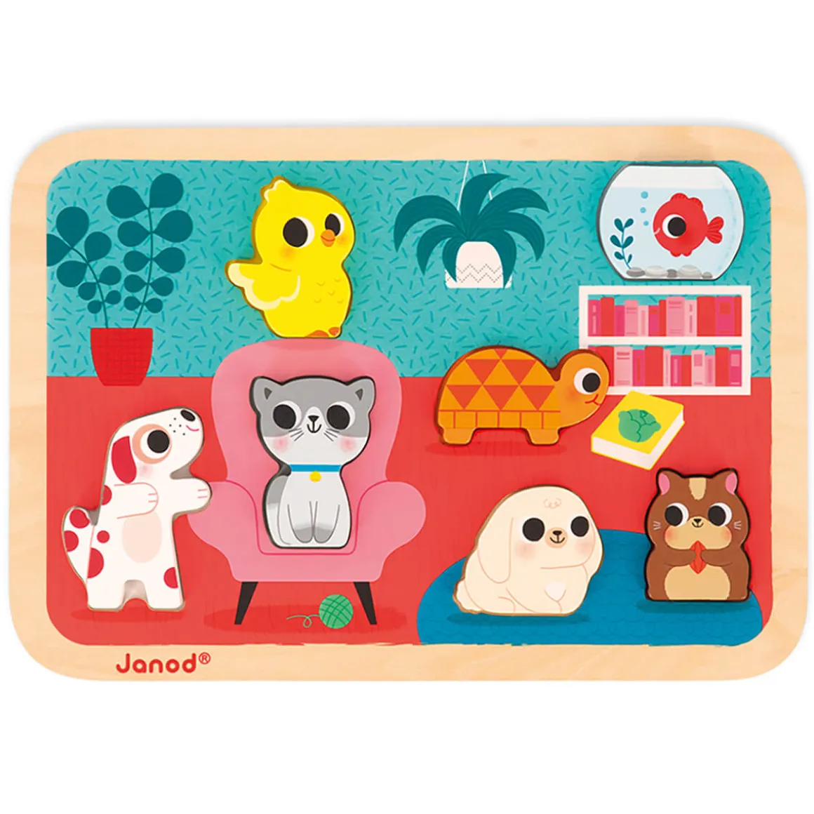 Pets Chunky Puzzle by Janod