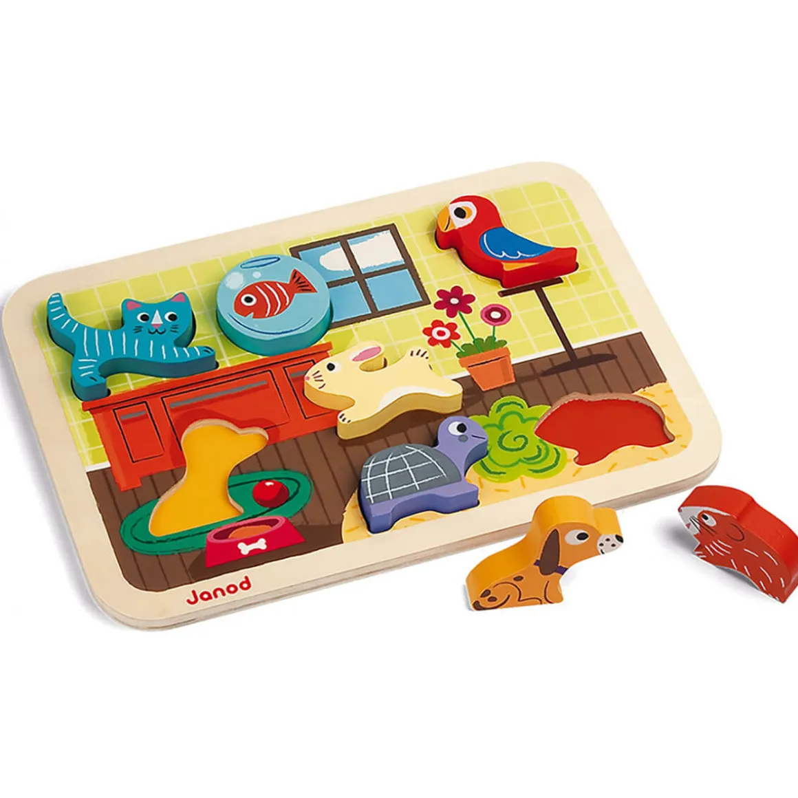 Pets Chunky Wooden Puzzle by Janod