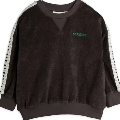 Piano Terry Sweatshirt in Black by Mini Rodini