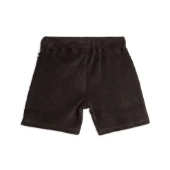 Piano Terry Sweatshorts in Black by Mini Rodini
