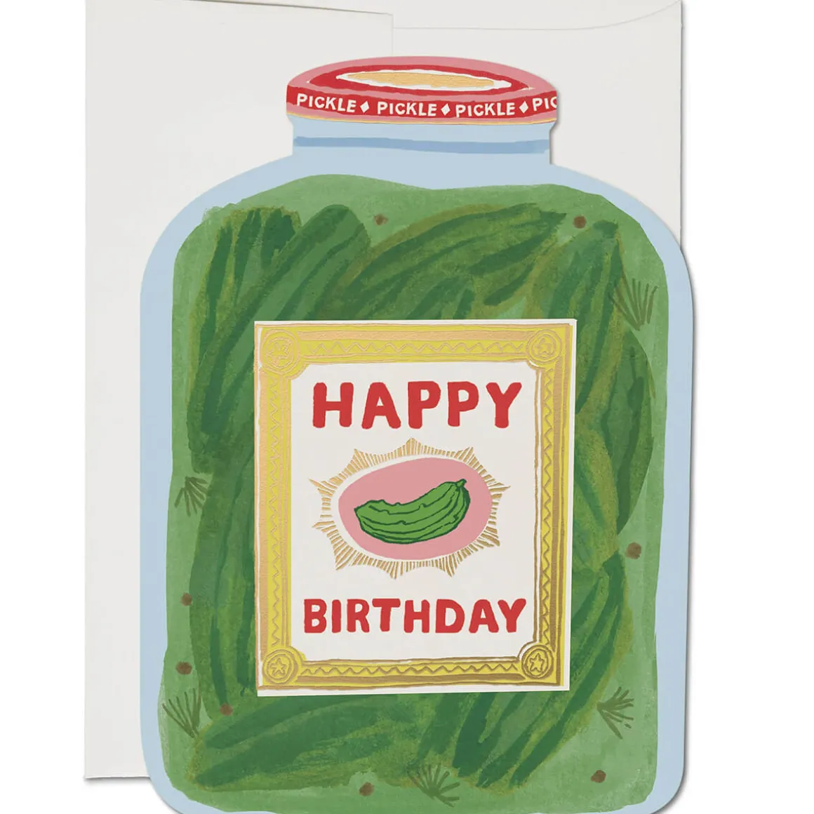 Pickle Birthday Greetings Card by Red Cap Cards