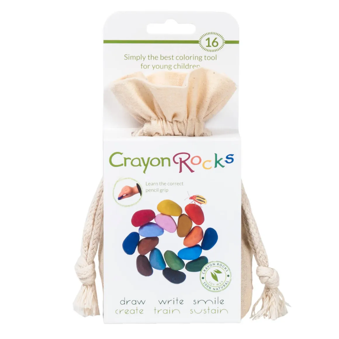 16 Piece Set in Cotton Bag by Crayon Rocks
